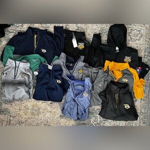 Bundle (11) of Nashville Predators 1/4 Zips/Tops Under Armour LevelWear, Adidas